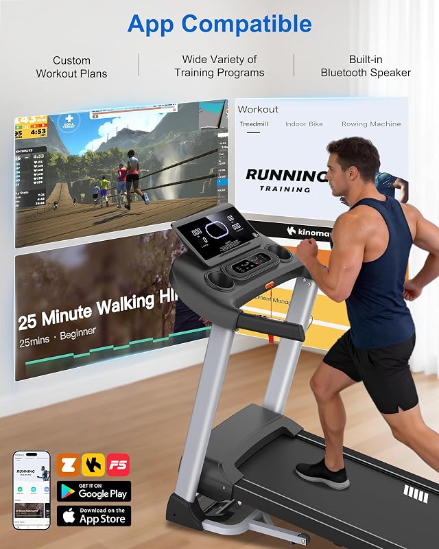HUAGEED Treadmills for Home, Heavy Duty Treadmill, 400LBS Capacity image 6