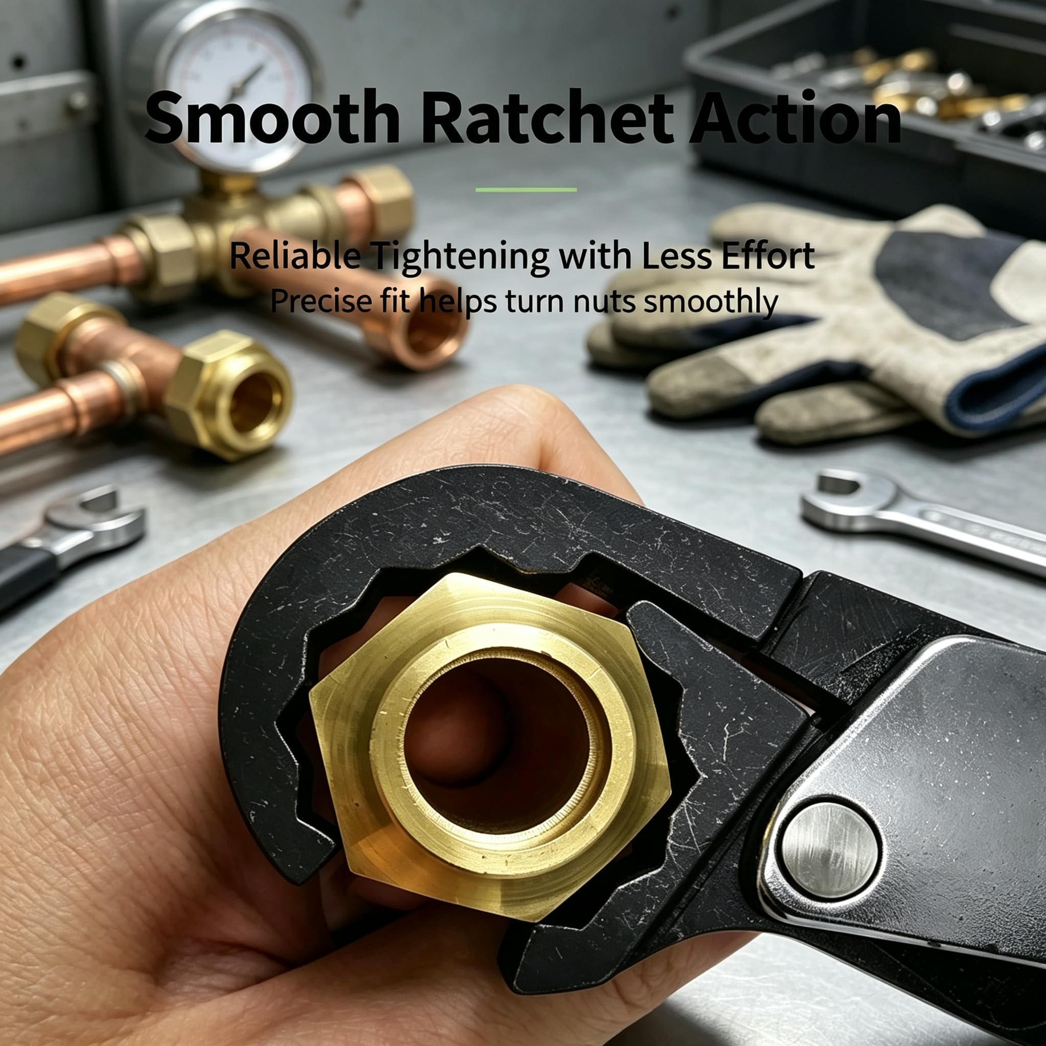 Kit chiave dinamometrica a cricchetto clic sonoro, chiave aperta 18-75 Nm | Attrezzatura professionale da garage, impugnatura ergonomica, per la manutenzione HVAC dell'auto