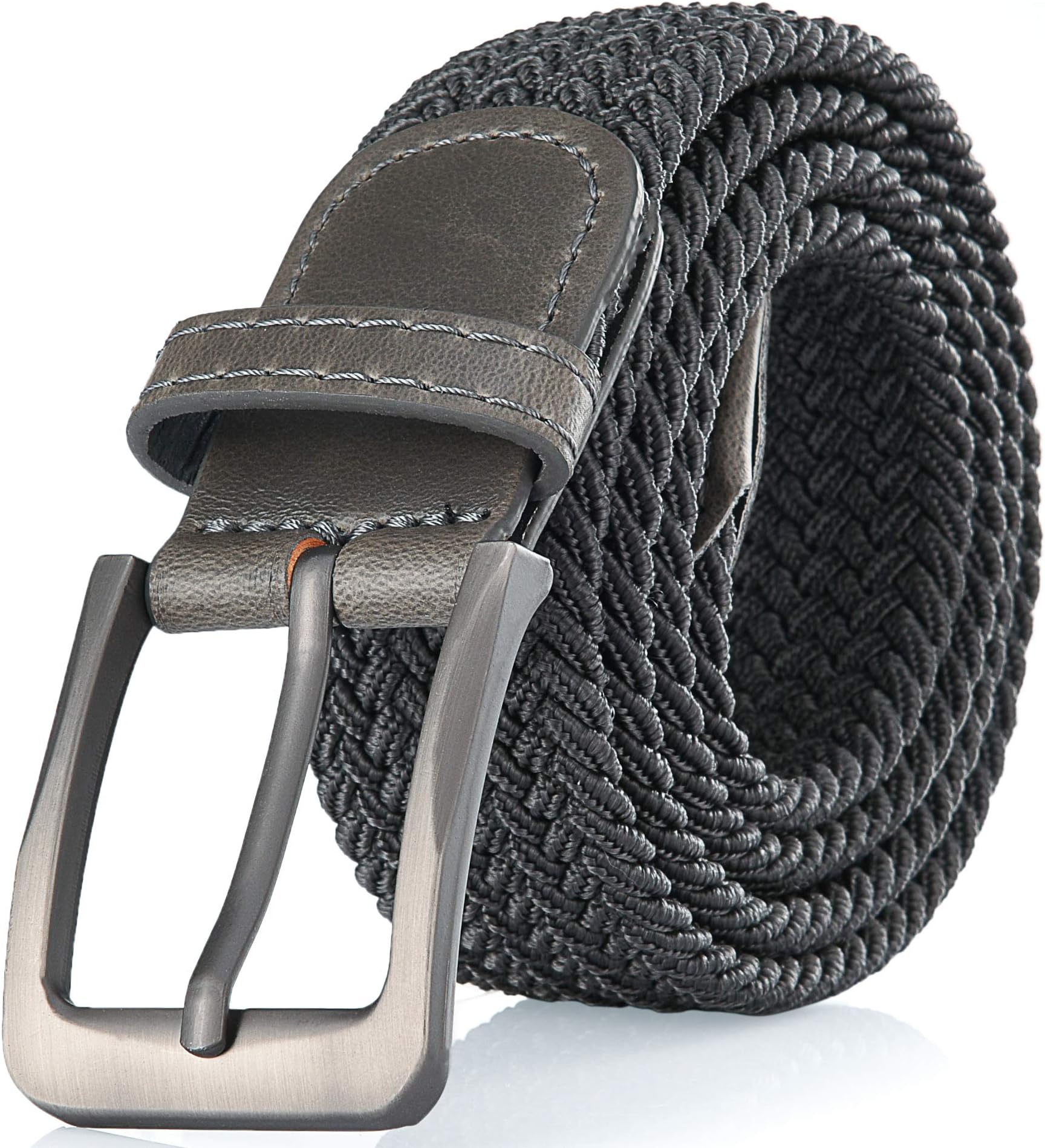 Woven Elastic Braided Belt For Men - Fabric Stretch Casual Belt