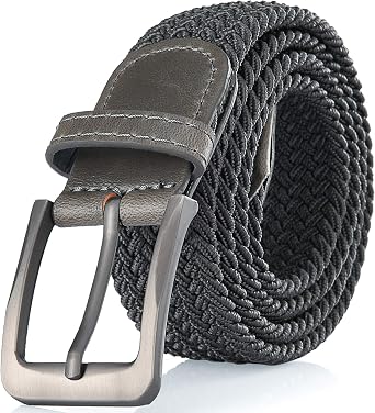 Woven Elastic Braided Belt For Men - Fabric Stretch Casual Belt