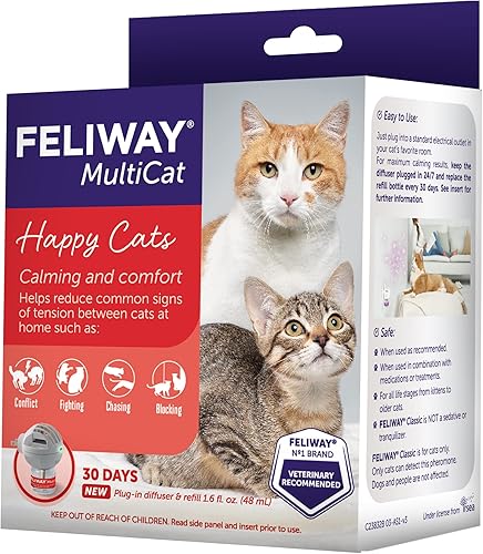 Vista 3 de CEVA Animal Health D89410B Feliway multicat Kit de iniciación, 1.6 fl oz