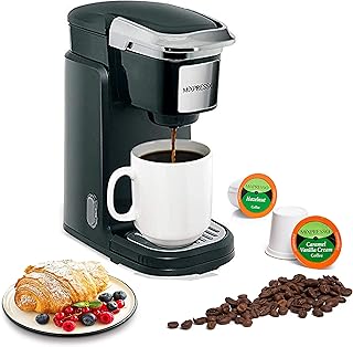 Best Mixpresso Single Cup Coffee Maker | Personal, Single Serve Coffee Brewer Machine, Compatible with Single-Cups | Quick Brew Technology, Programmable Features, One Touch Function (Black) Review 