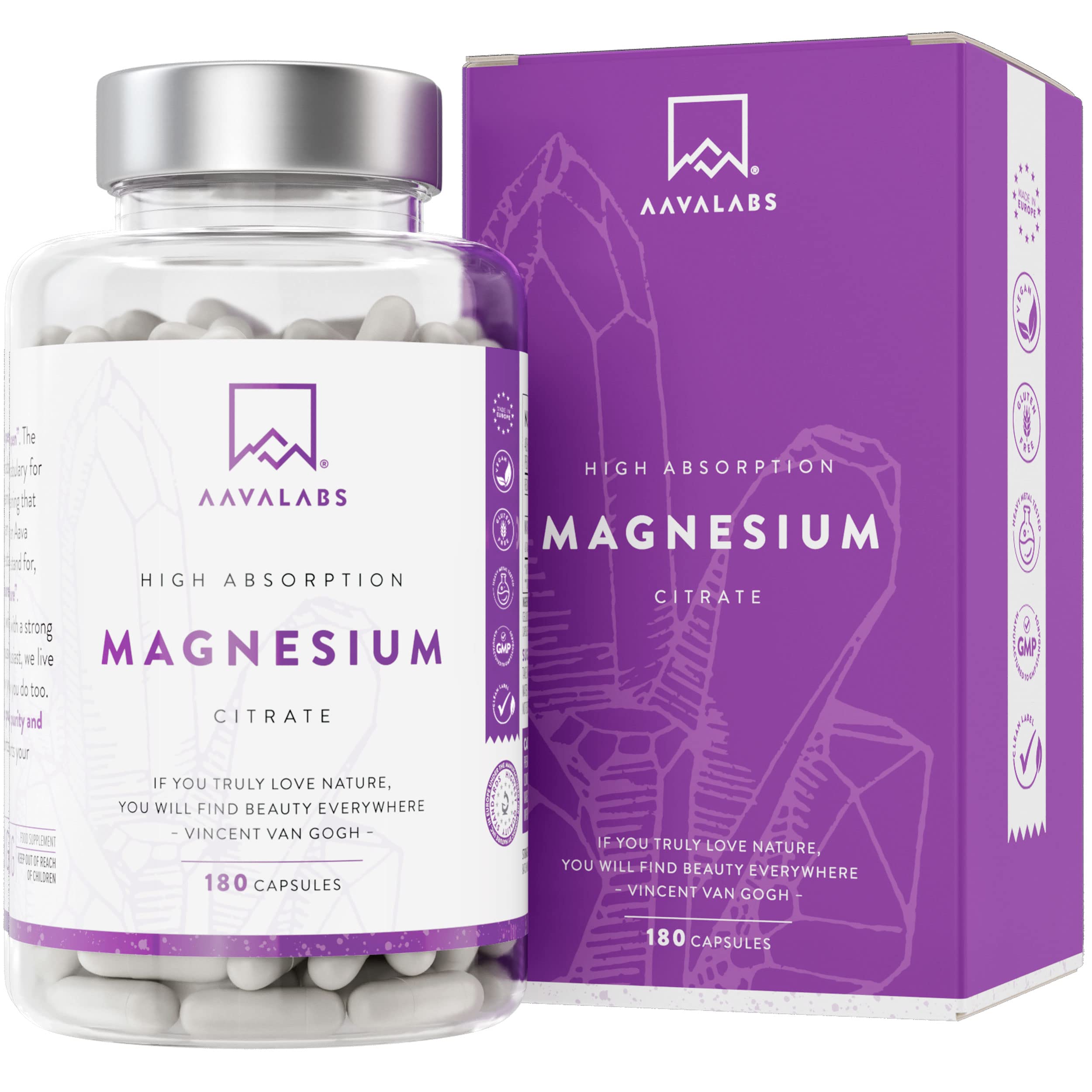Buy High Absorption Magnesium Citrate Supplements [ 357 mg ] Vegan