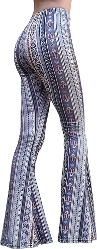 Miniatura 2 de Daisy Del Sol - Pantalones de yoga cómodos y elásticos de cintura alta, estilo boho de los 70 con parte inferior acampanada