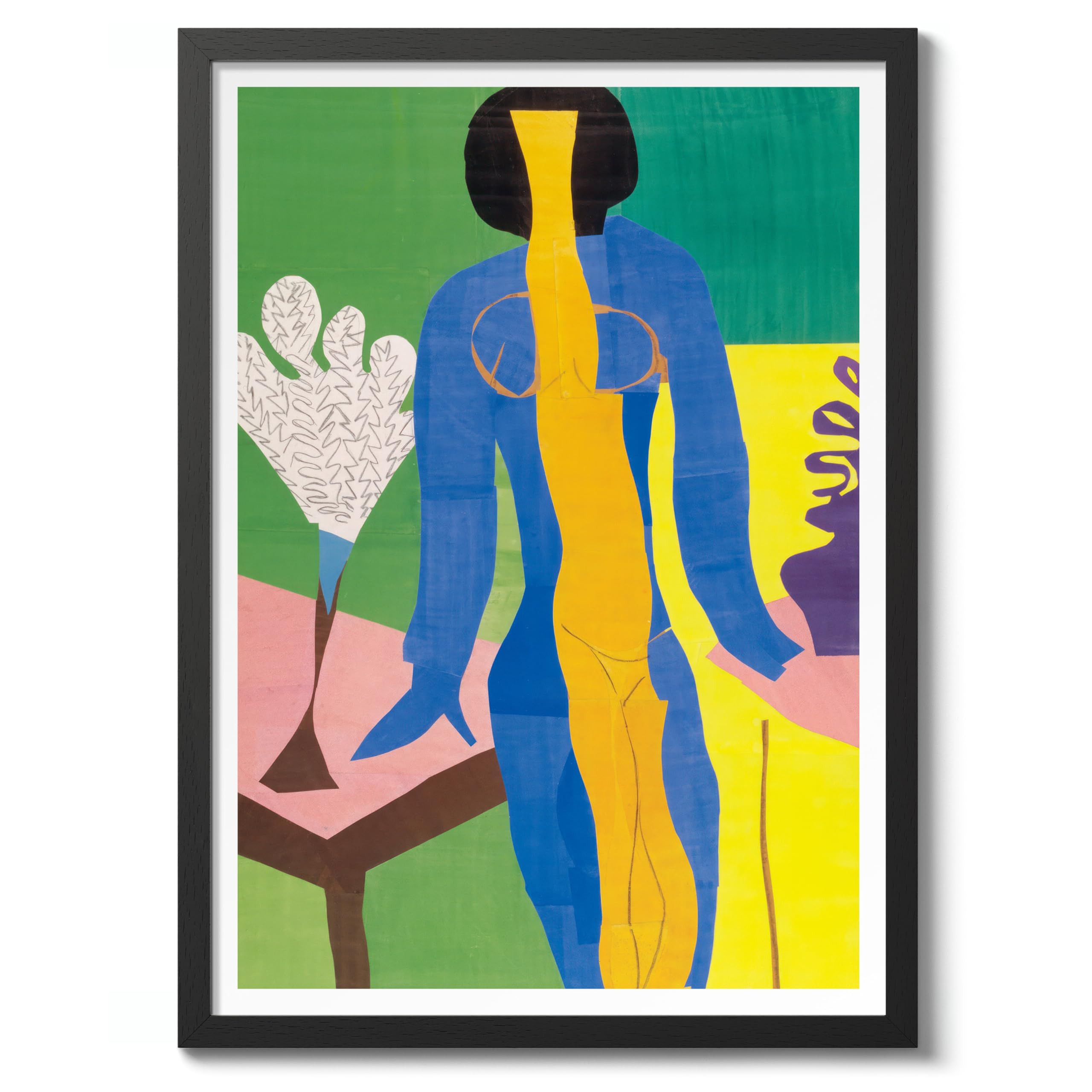 Zulma Henri Matisse Poster. Classic Art Painting Print, Art Exhibition Neutral Wall Art, Modern Minimalist Home Decor Picture, Archival Matte, A5 (Black Frame) - 21x14.8cm