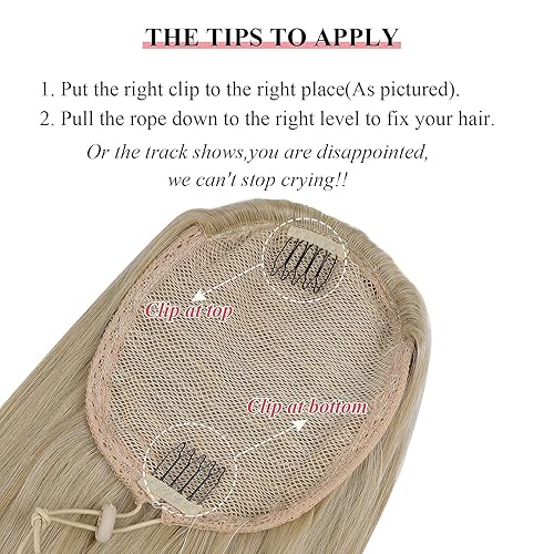 Miniatura 7 de Extensión de cola de caballo de 30 pulgadas de pelo largo lacio sintético, liso y suave, cola de caballo alta con clip de peine