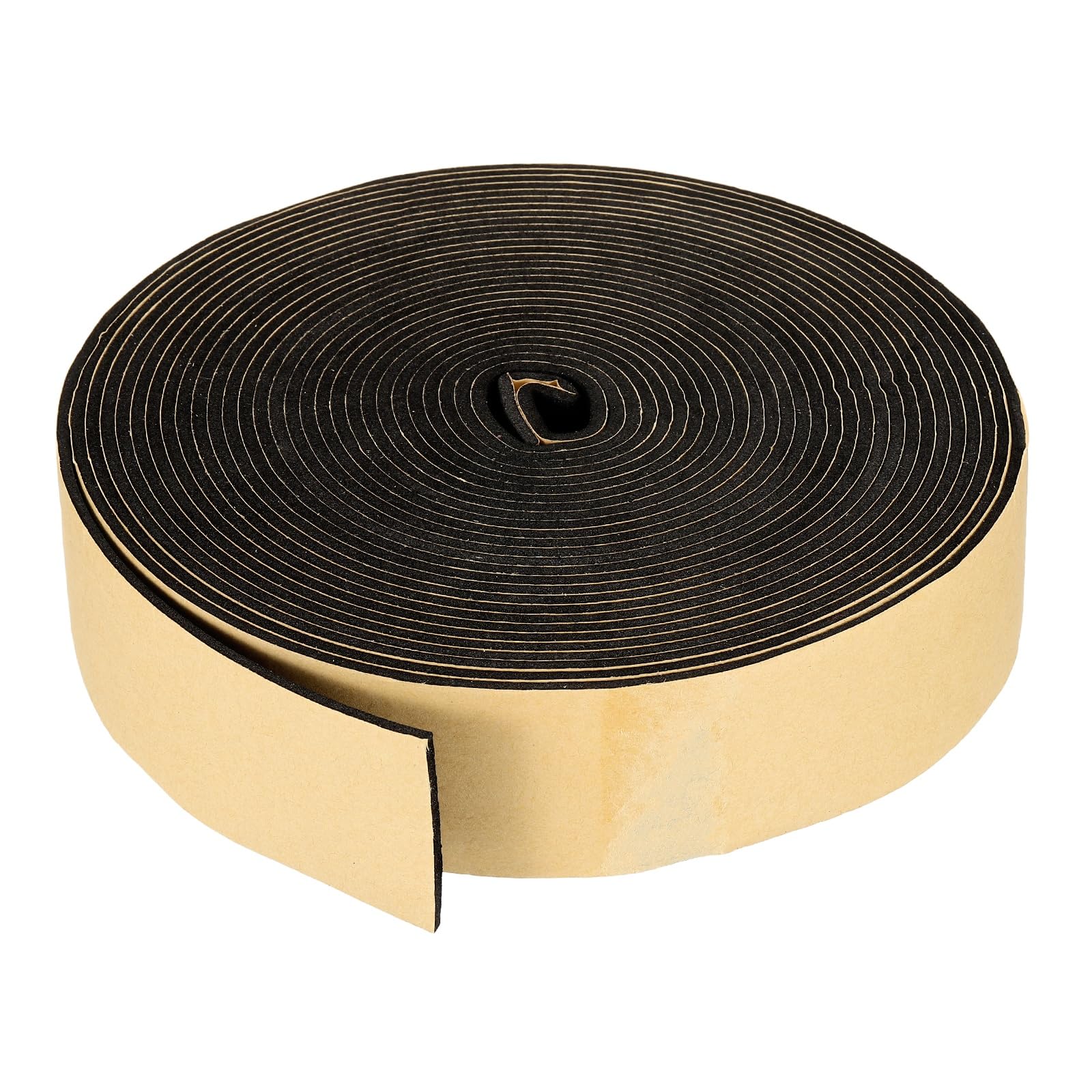 PATIKIL Foam Insulation Tape, 45mm W x 3mm t x 10 Meter Self Adhesive Weather Stripping Door Seal Strip for Door Window Air Conditioning, Black