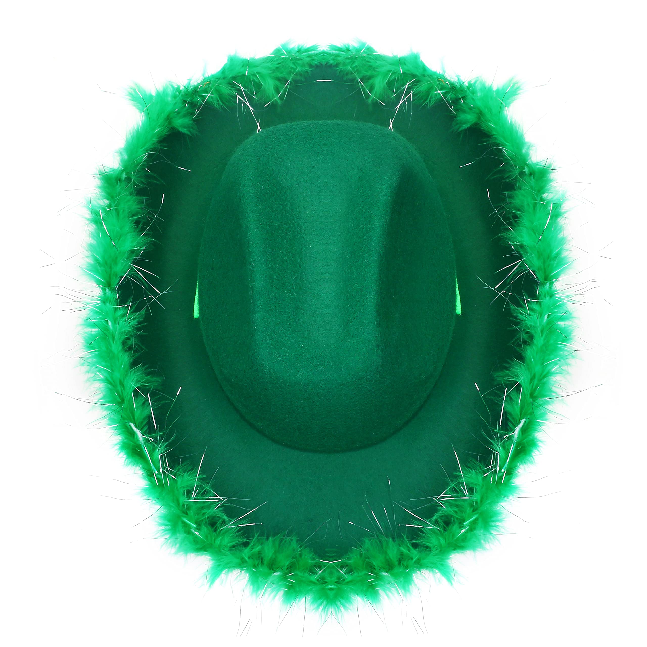 Cyclone Green Feathered Hat Alpine Hat W/Feather, Economy main image 4