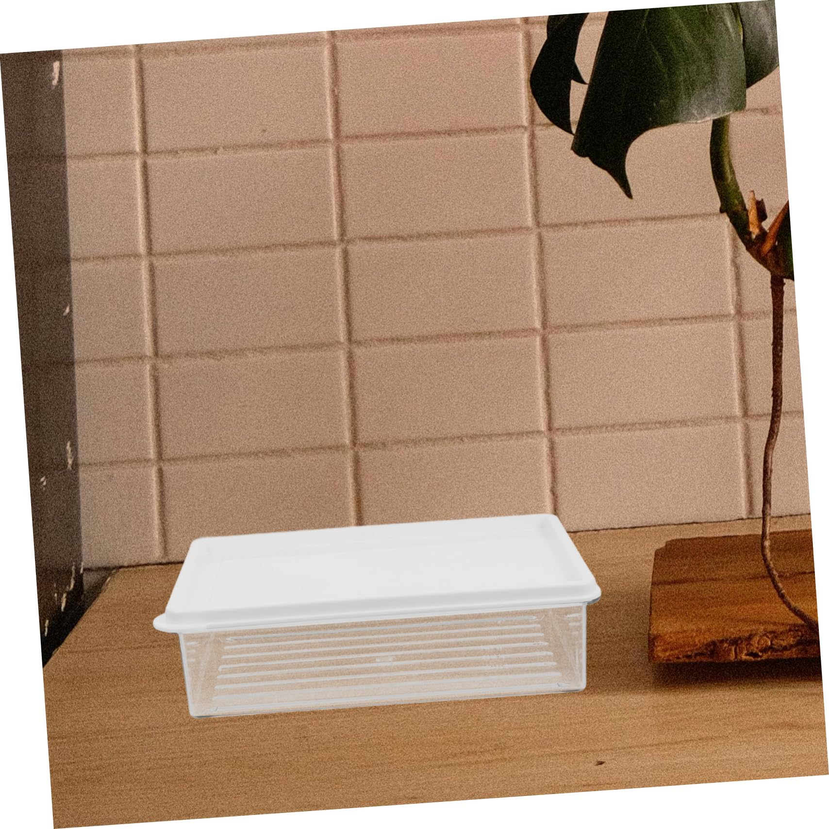 IMIKEYA Separadores Frigorifico 4 Contenedores Herméticos Reutilizables de Pet, Apilables y Fáciles de Limpiar, para Conservar Frutas y Verduras en Casa