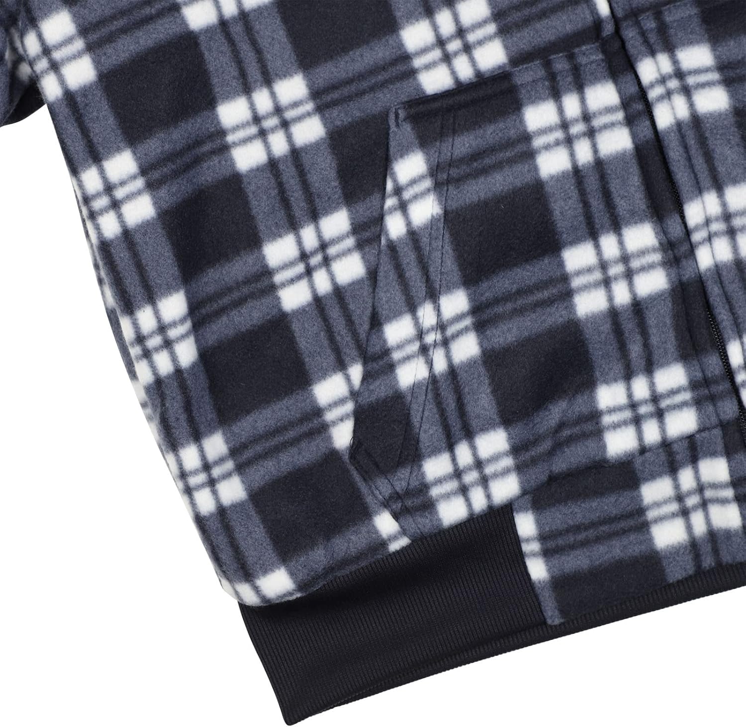 Yasumond Men's Plaid Flannel Jacket Zip up Sherpa Lined Hoodie Fleece Sweatshirt Long Sleeve Soft Warm Coat with Hood