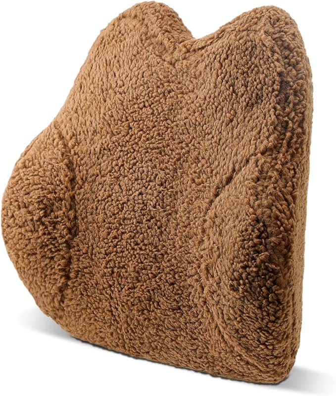 RattanView Sherpa Back Support Pillow for Recliner Memory