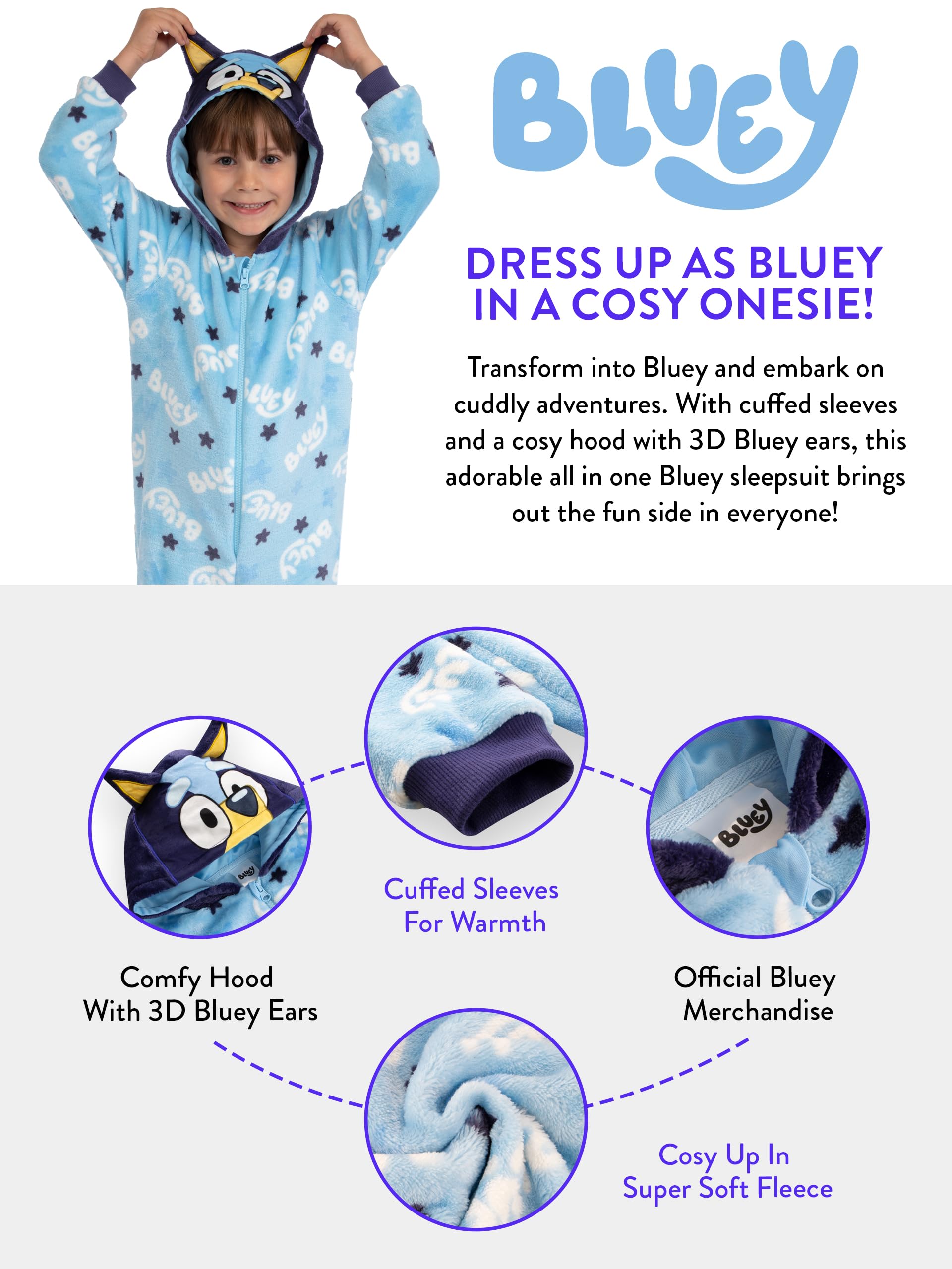 Bluey Pijama Pijamas Polares | Pijama Polar Niño | Pijamas Manta Niño | 18 Meses E 8 Años