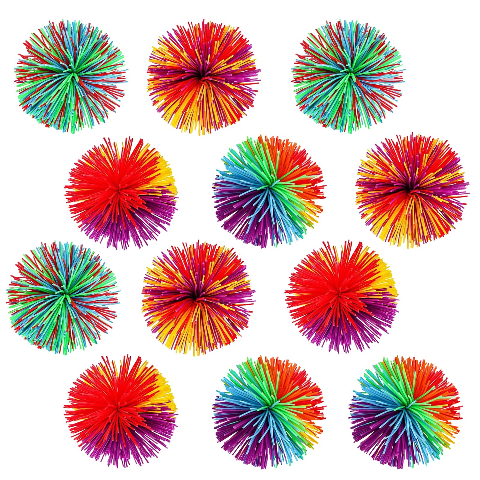 Balle Anti-Stress, 6 Pièces Boules à Presser, Colorées Balle Antistress
