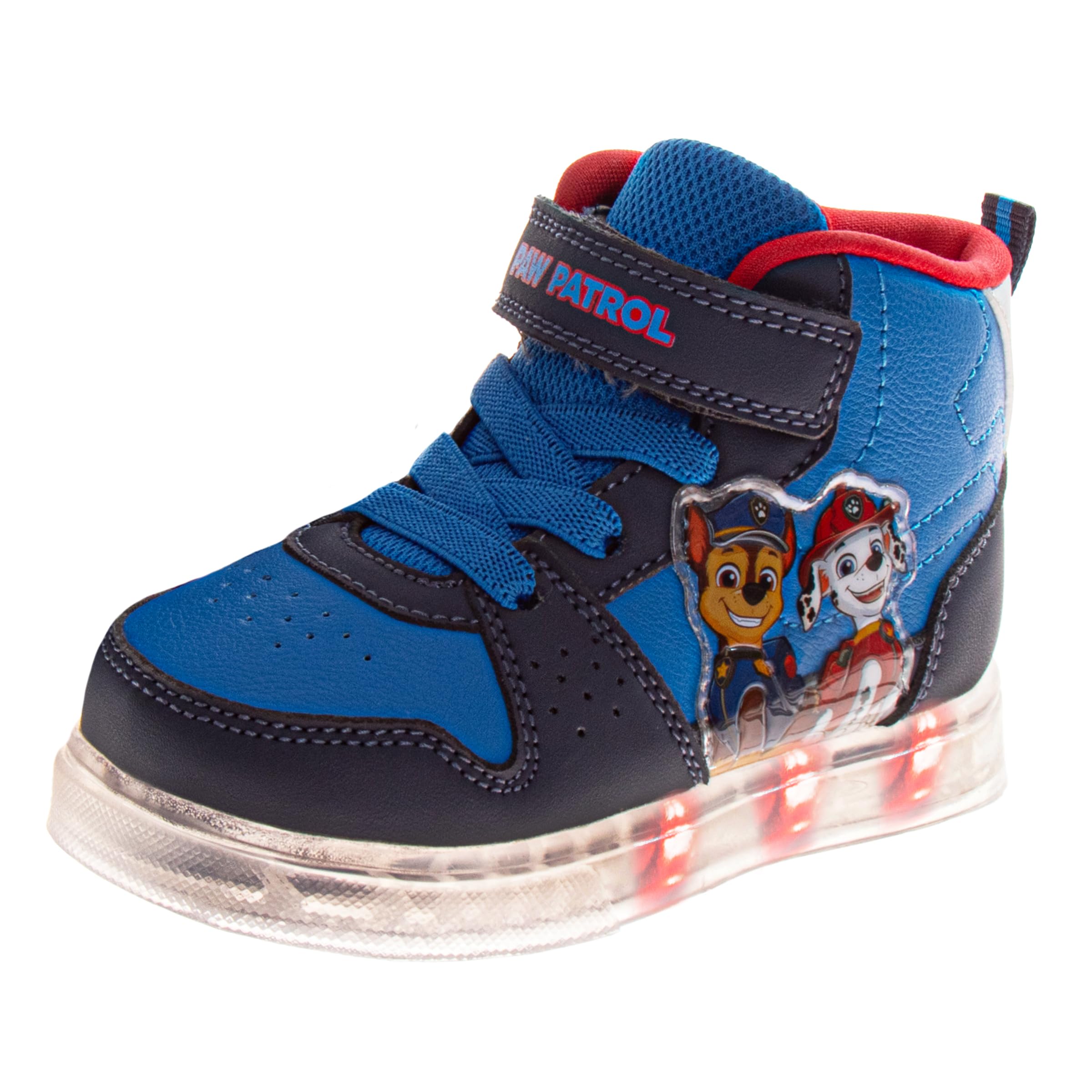 Boys High Top Sneakers Light Up Shoes for Boys Hightop LED Shoes Cars Paw Patrol Spiderman Monster Jam Sonic (Size: 6-10 Toddlers / 11-12 Little Kids)