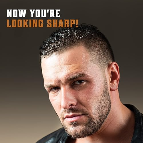 Miniatura 8 de Maquinilla de afeitar de seguridad de doble filo con mango largo - Navaja de afeitar abierta de mariposa con 10 cuchillas de acero inoxidable