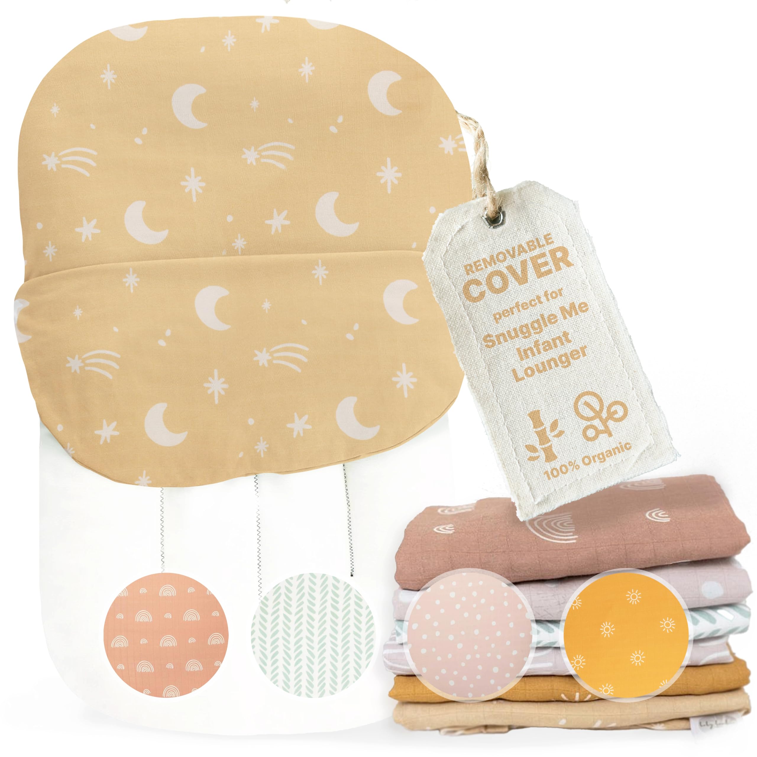 Snuggle Me Organic Lounger With Natural Cover - Little Suite