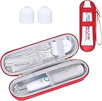 Vista 9 de khanka Estuche de viaje para cepillo de dientes eléctrico rígido con 2 tapas de pasta de dientes, compatible con Philips Sonicare ProtectiveClean