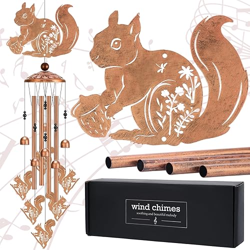 Vista 17 de Campanas de Viento Decorativas de Cerdo - Campanas de Viento de Animales de Metal con Tarjeta para Decoración Interior y Exterior de Jardín, Patio