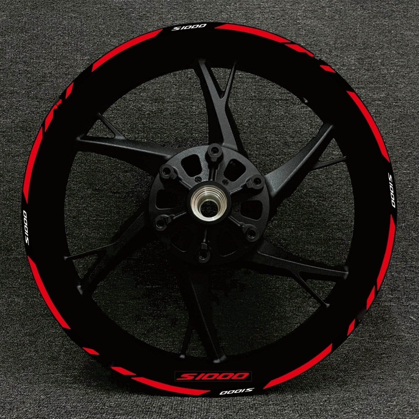 Motorcycle Wheel Sticker Rim Decal Hub Stripe Tape for BMW S1000XR S1000R 1000RR(Color1)