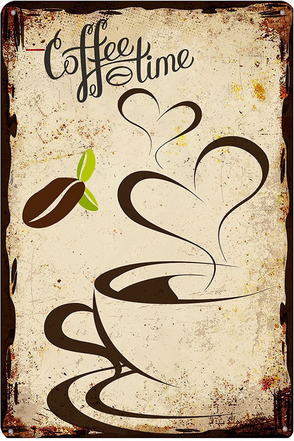 油彩画　coffee time Amazon.com: UOAIUDT Coffee Time Painting Canvas Wall Art