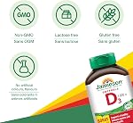 Jamieson Vitamin D3 1,000 IU Softgels, Easy to Swallow, Supports Immune Health, Strong Bones and Teeth, Enhances Calcium and Phosphorus Absorption. Non-GMO, Gluten-Free, One Per Day, Value Size, 180 Count, Proudly Canadian