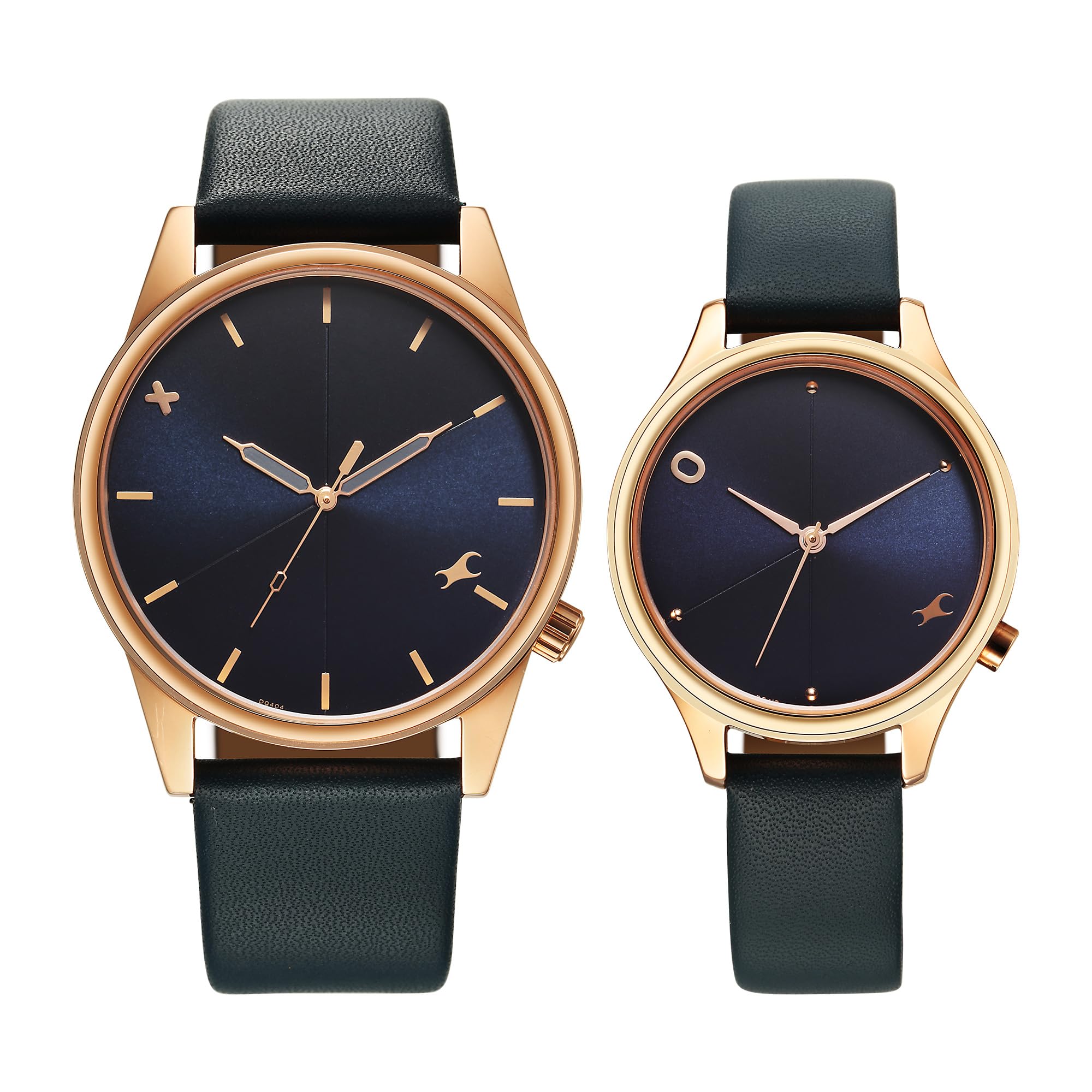Fastrack Mixmatched Quartz Analog Blue Dial with Blue Leather Strap Watch for Couple (B0D8W73YX7) Amazon Price History, Amazon Price Tracker