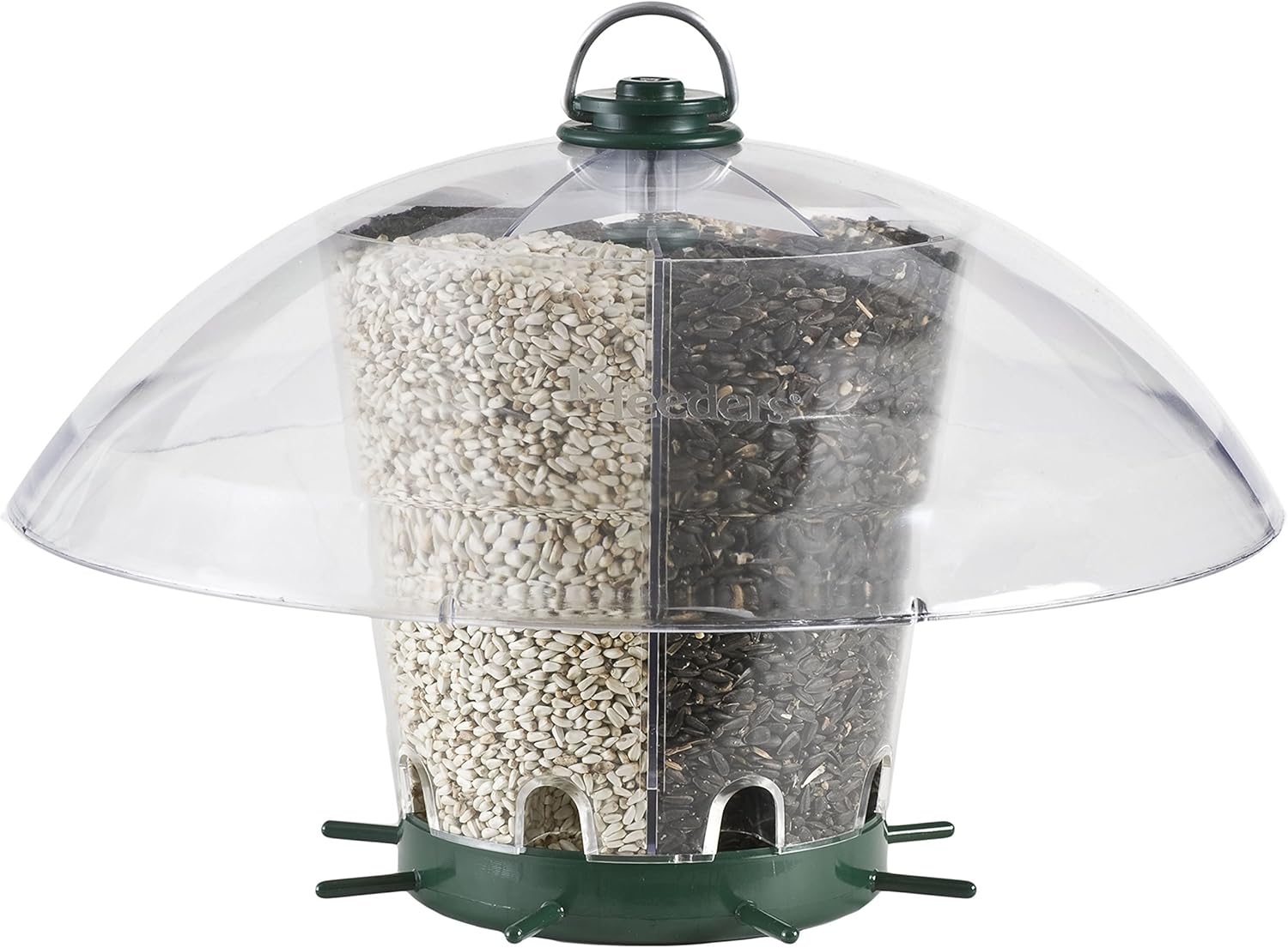PerkyPet Carousel Wild Bird Feeder Large Hanging Feeder with Baffle