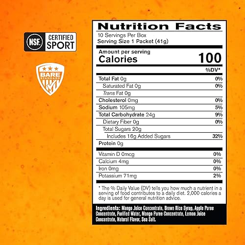 Miniatura 2 de BARE PERFORMANCE NUTRITION, BPN Go Gel Endurance, 0.94 onzas de carbohidratos y 100 calorías por paquete, vegano + gel para correr sin gluten, 10
