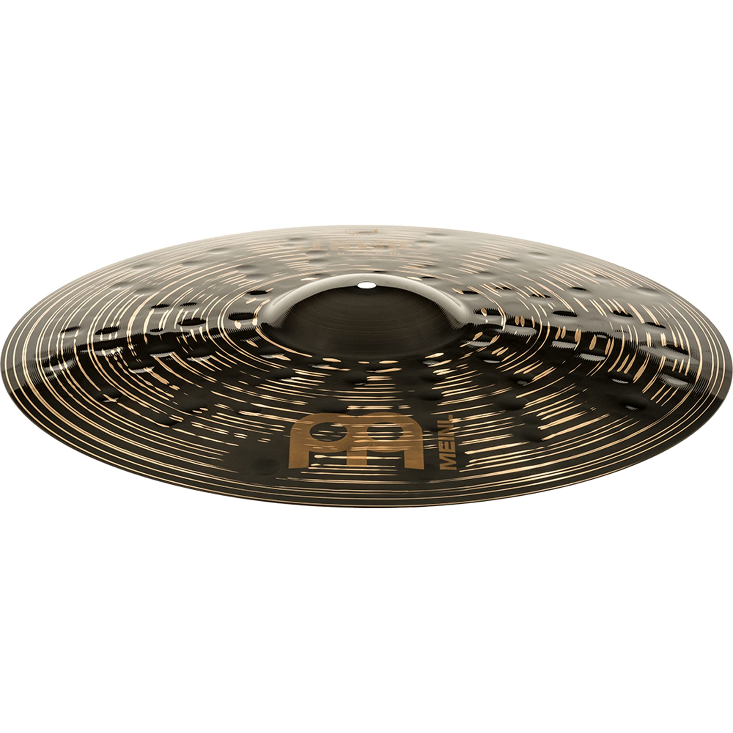 Meinl Cymbals Classics Custom Dark Piatto Ride 20 pollici (50,80cm) per Batteria - Bronzo B12, Finitura Scura, Prodotto in Germania (CC20DAR)