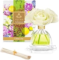 Vista 25 de AGRARIA PetiteEssence Juego de Difusor de Flores y Cañas, Fragancia Botánica de Flores Sola Hecha a Mano, Juego de Regalo de Aceite Perfumado