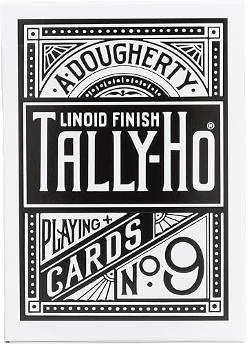 Miniatura 2 de Tally Ho Signature Series - Cubierta de cartas de juego 1 baraja de cartas negras triturada fina edición especial