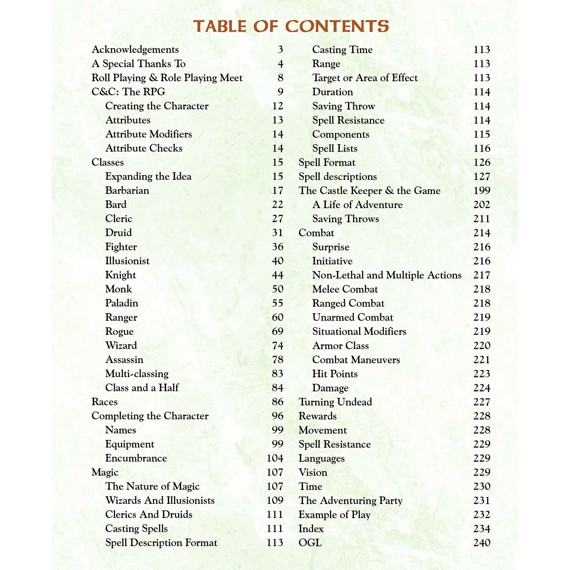 Troll Lord Games Castles & Crusades: Players Handbook - Hardcover RPG Book, 240 Page Full Color, Roleplaying, Classes, Races & Combat - Image 3
