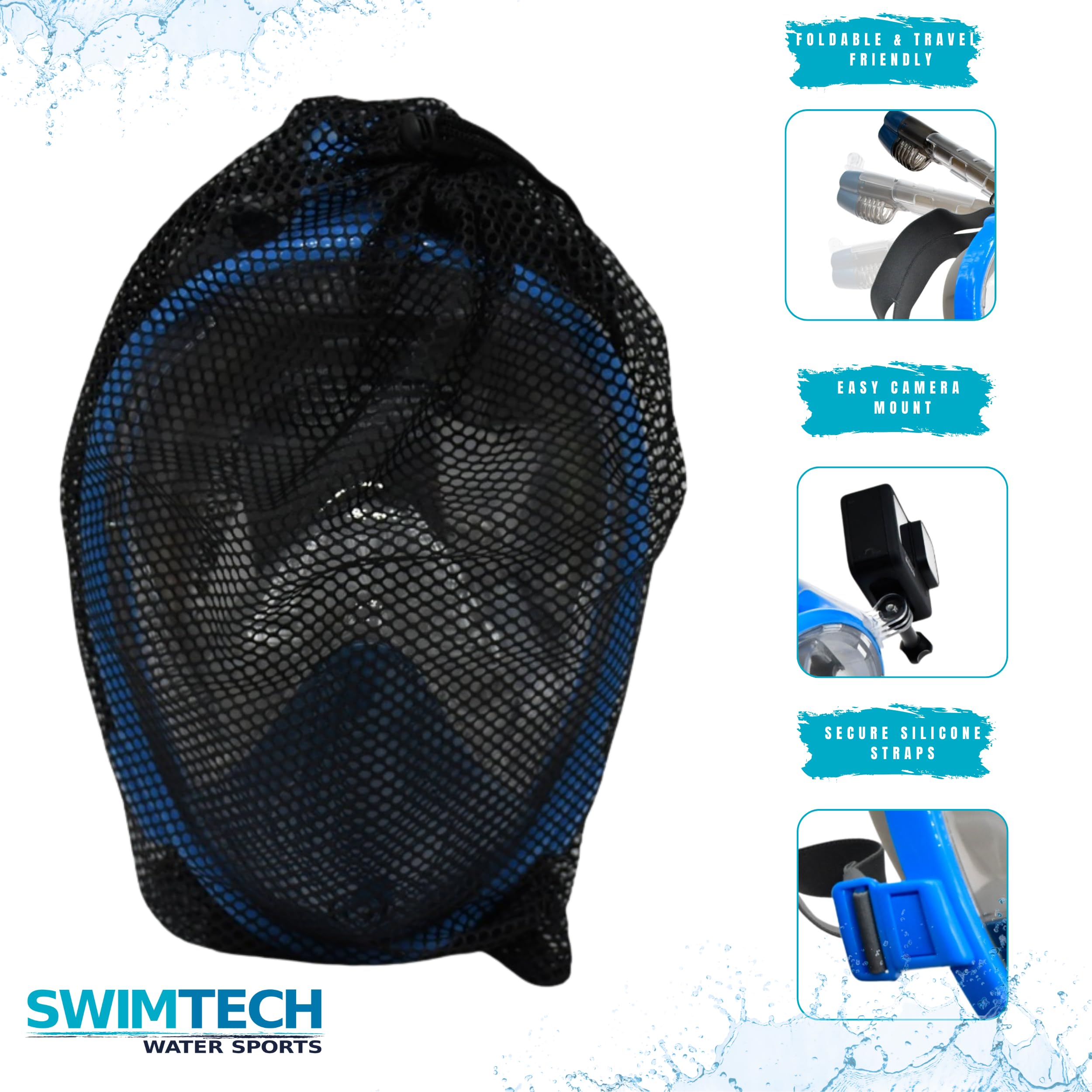 SwimTech Buceo y Snorkel de Gafas de bucear Marca Unisex Infantil