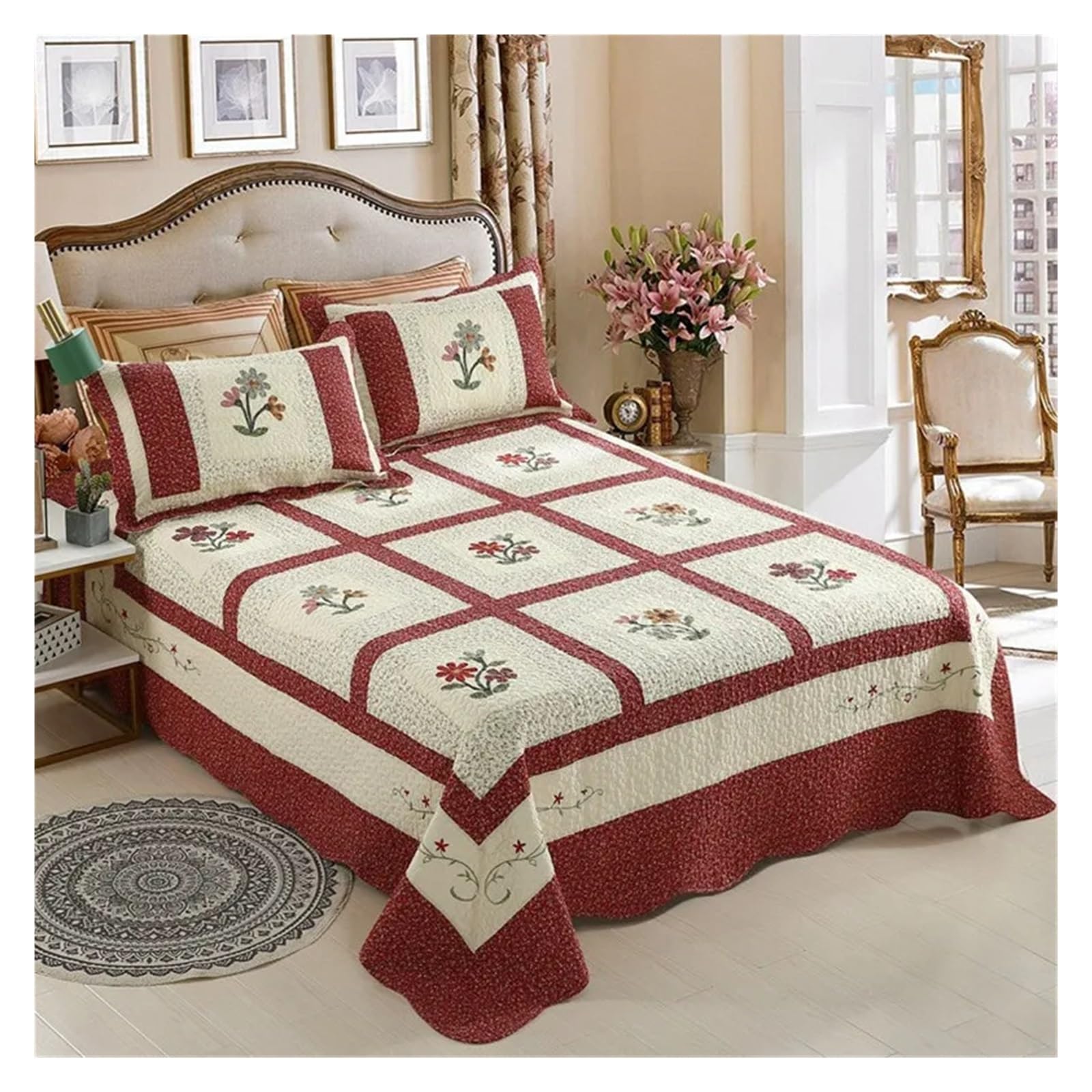 Ropa de cama suave que evita el sudor nocturno gracias a la funda de edredón acolchada de lino