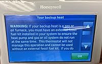 Vista 4 de Termostato programable Honeywell WiFi 9000 con pantalla táctil a color. Mide 3.5 x 4.5 pulgadas