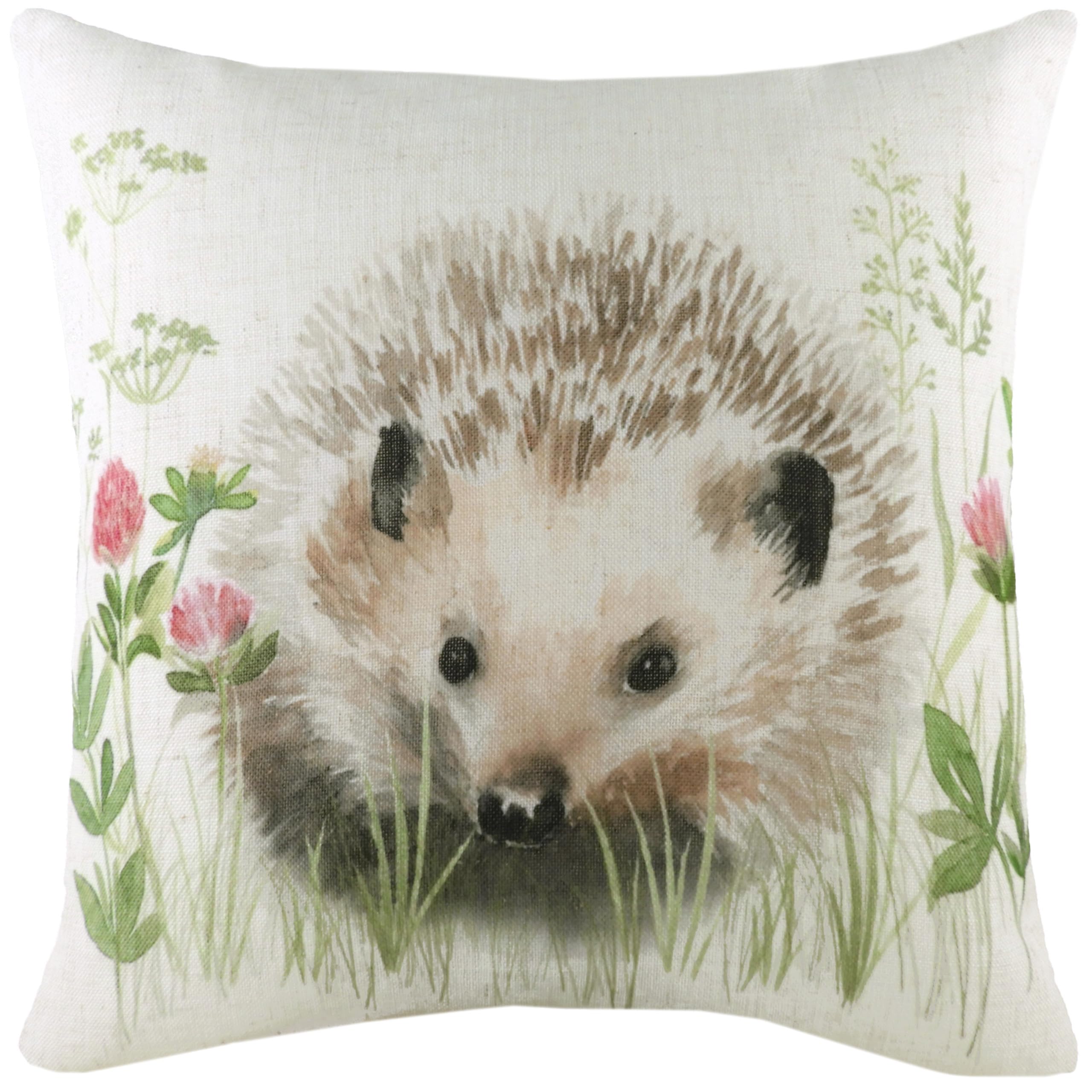 Coussin Hedgerow Evans Lichfield en plumes d'oie et motif fait main aquarelle