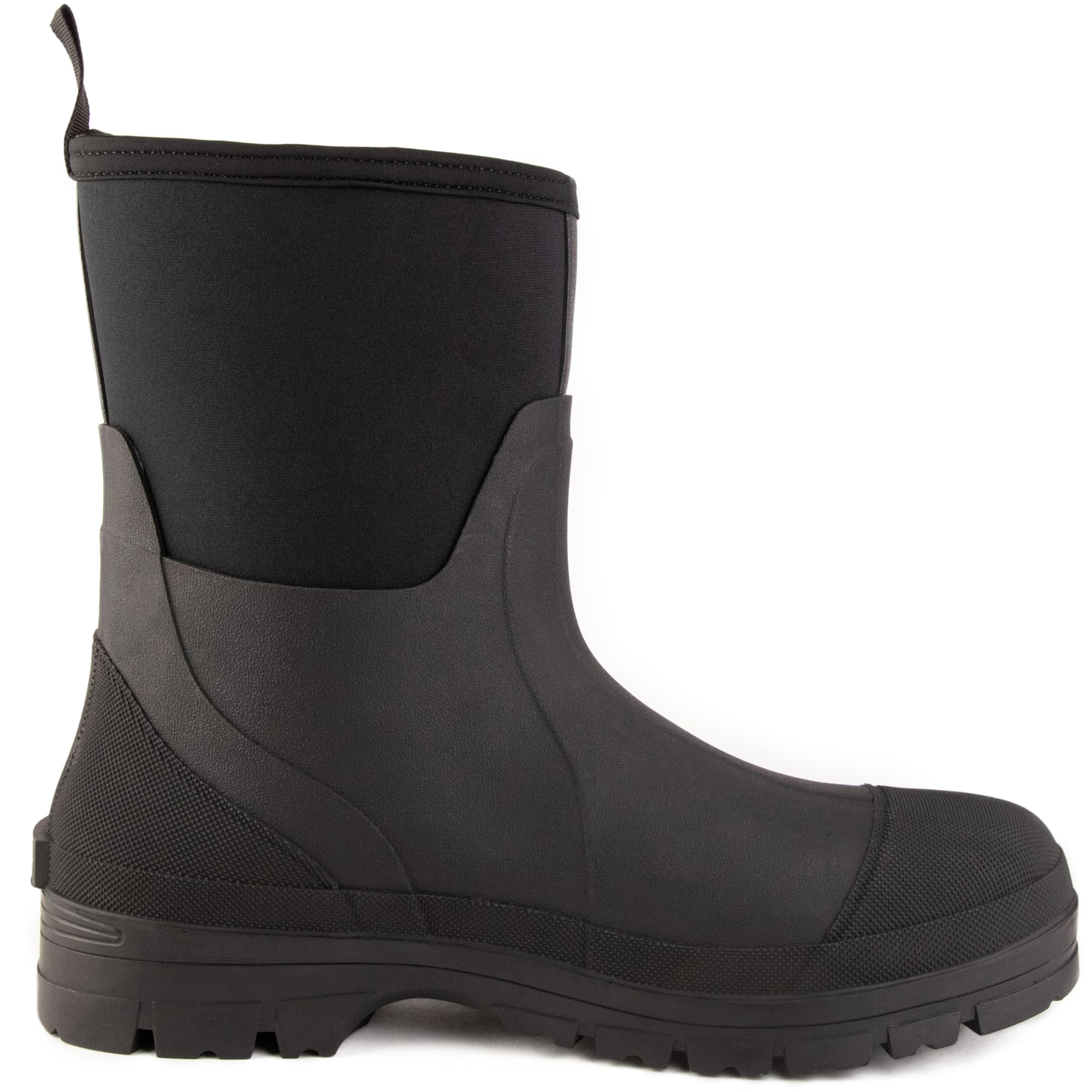 Savage Island Arran Bottes de Pluie Courtes en Néoprène pour Homme – Isolantes et Chaudes, Noir et Vert