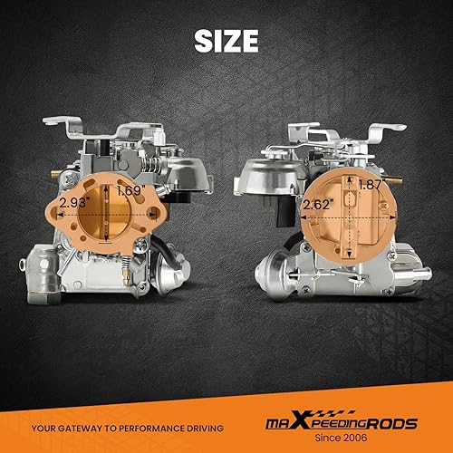 Miniatura 6 de maXpeedingrods Carburador de 1 barril, para Chevy para GMC 4.8L 2924.1L 250 6 Cyl, estrangulador automático carburador de 1 barril para Chevrolet