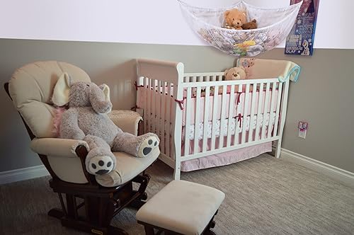 Miniatura 6 de Hamaca de malla gigante para organizar animales de peluche o juguetes infantiles  Blanco