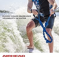 Vista 5 de Airhead Cuerda de wakesurf trenzada en espiral, 3 secciones, 16 pies