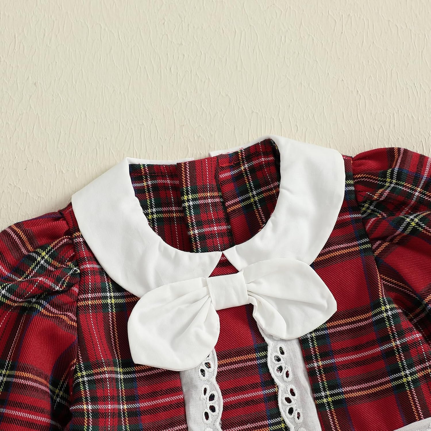 Kuriozud Toddler Baby Girl Plaid Dress Cute Party Dress for Christmas - Image 6