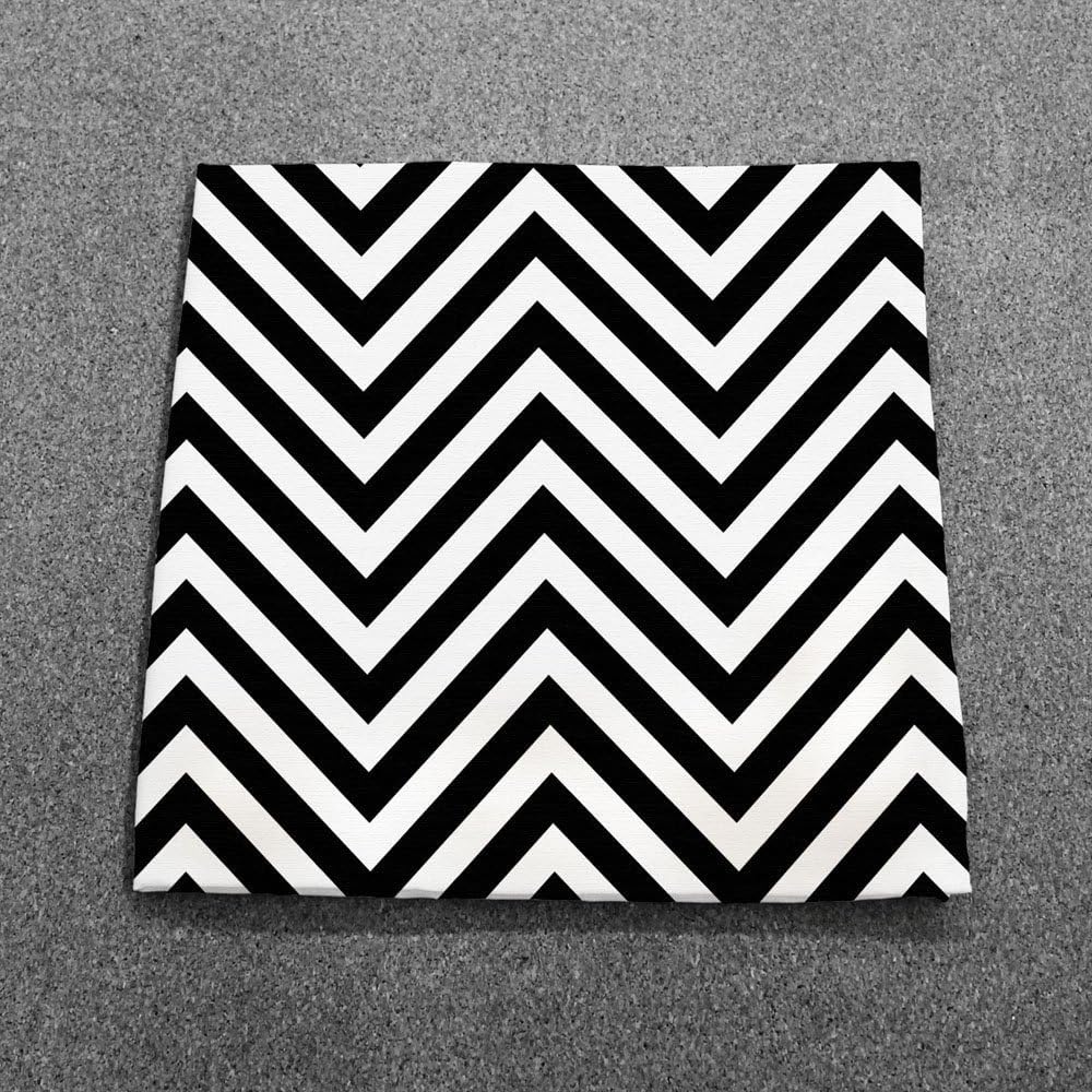 Milliken Black Chevron Dinner Napkins - Set of 12