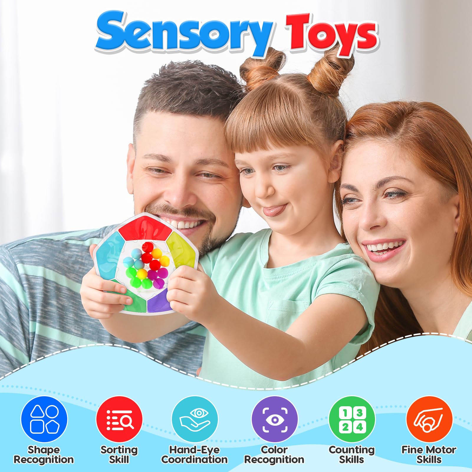 Snapklik.com : Color Sorting Sensory Toys For Kids: Easter Basket ...