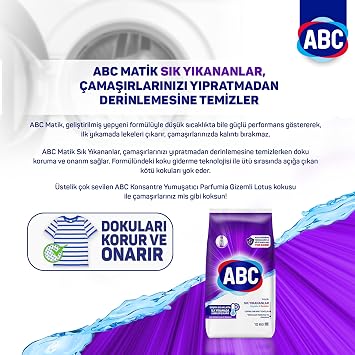 ABC DETERJAN Matik Sık Yıkayanlar 10 Kg