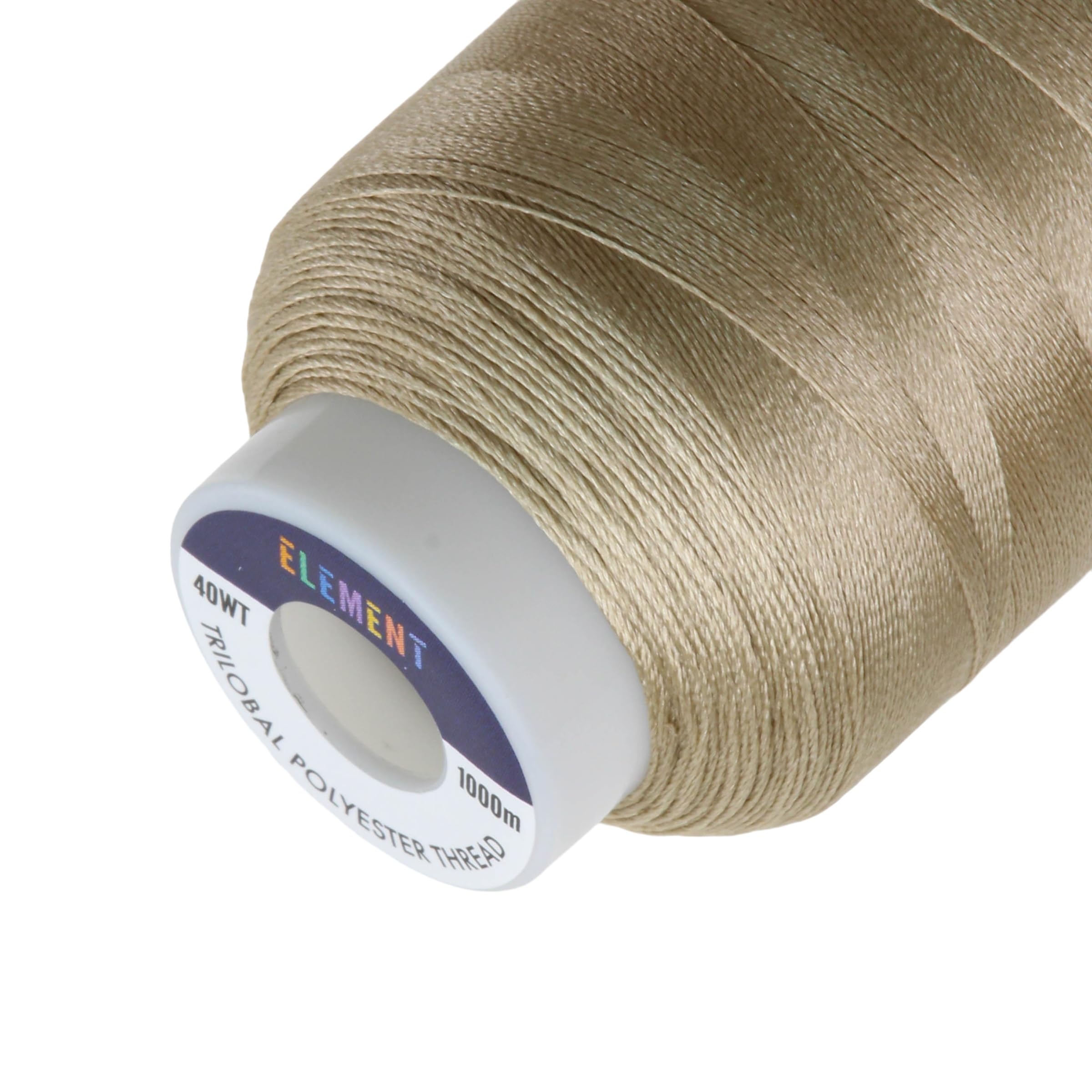 Element Thread Club 40wt Machine Embroidery Polyester Thread | 1000m (1049yd) | Glossy | Vanilla Latte