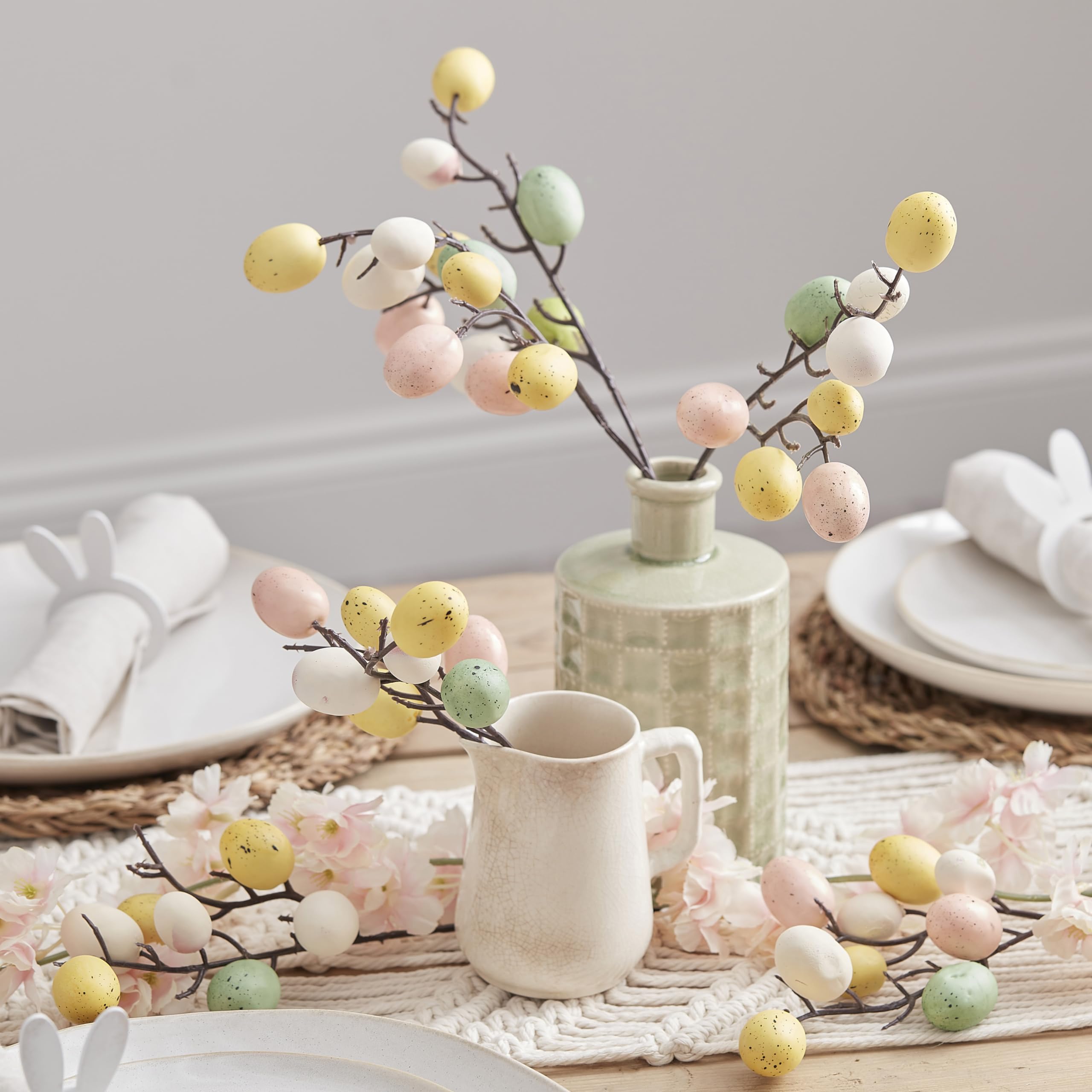 Ginger Ray Pastel Easter Stems & Egg Decoration - 5 Stems