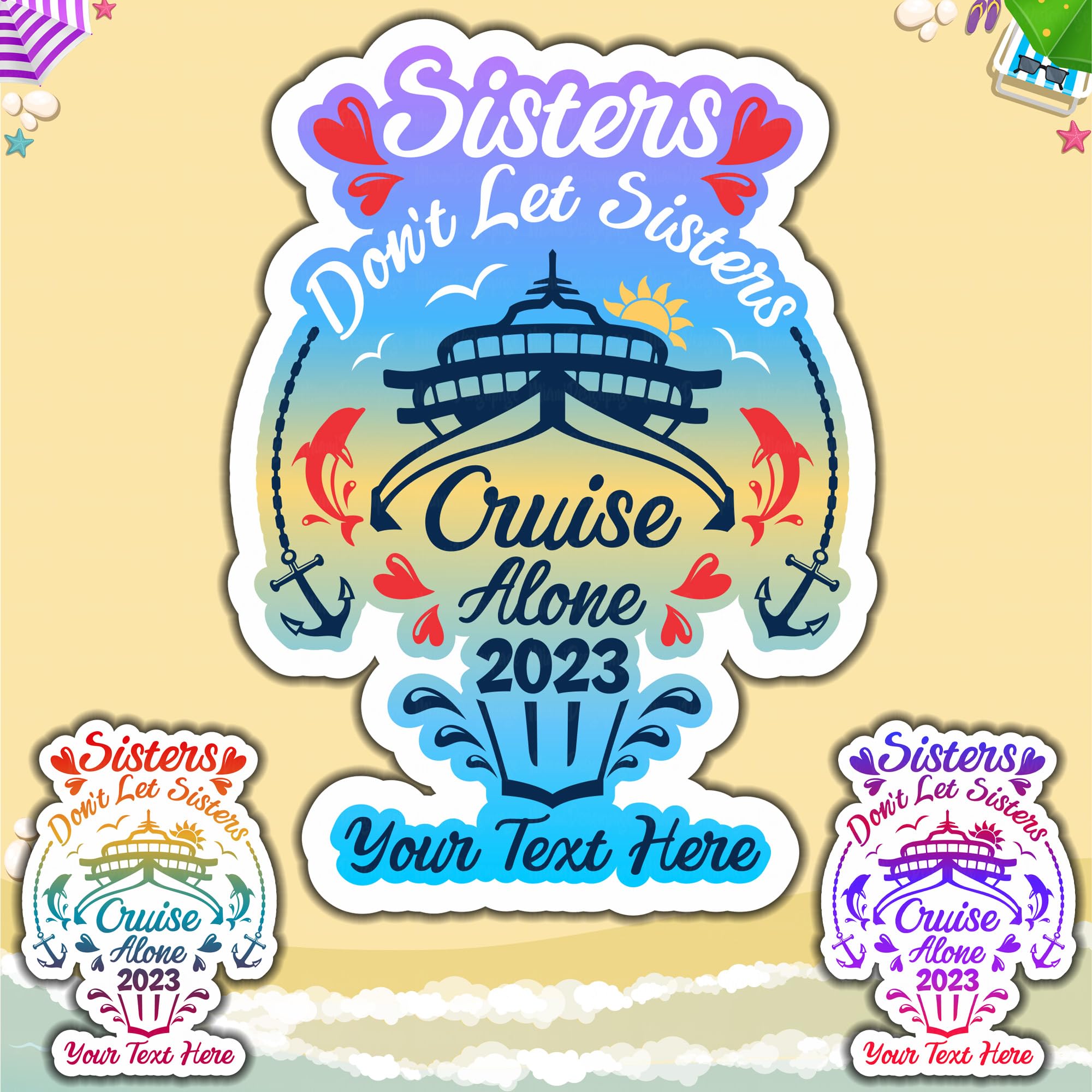 Buy Sisters Cruise Door Decorations Magnetic, Don&rsquo;t Let Sisters Cruise