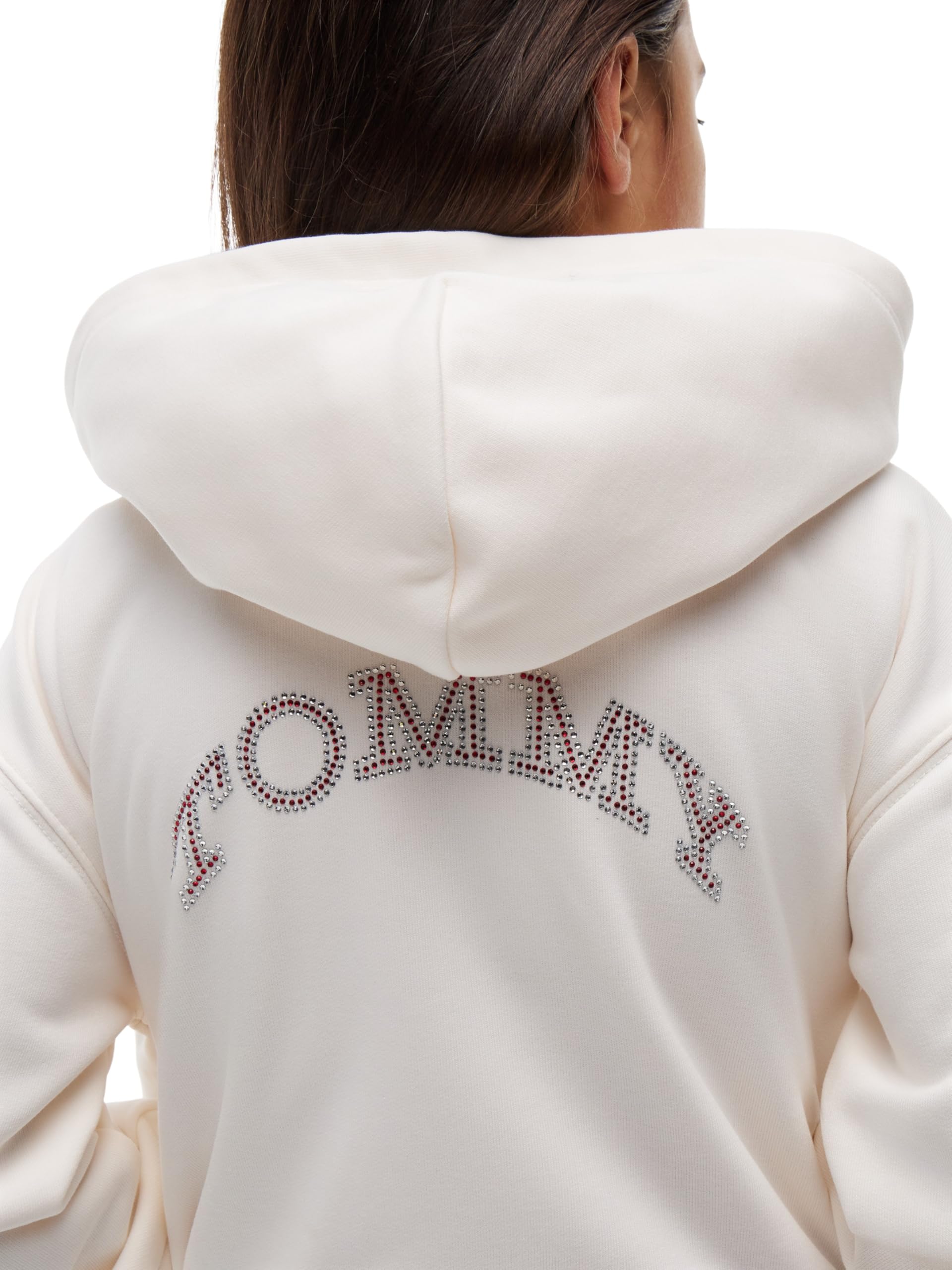 Tommy Hilfiger Tommy Strass Zip Through KG0KG09443 Otras Sudaderas, Blanco (Blanco Antiguo), 8 años