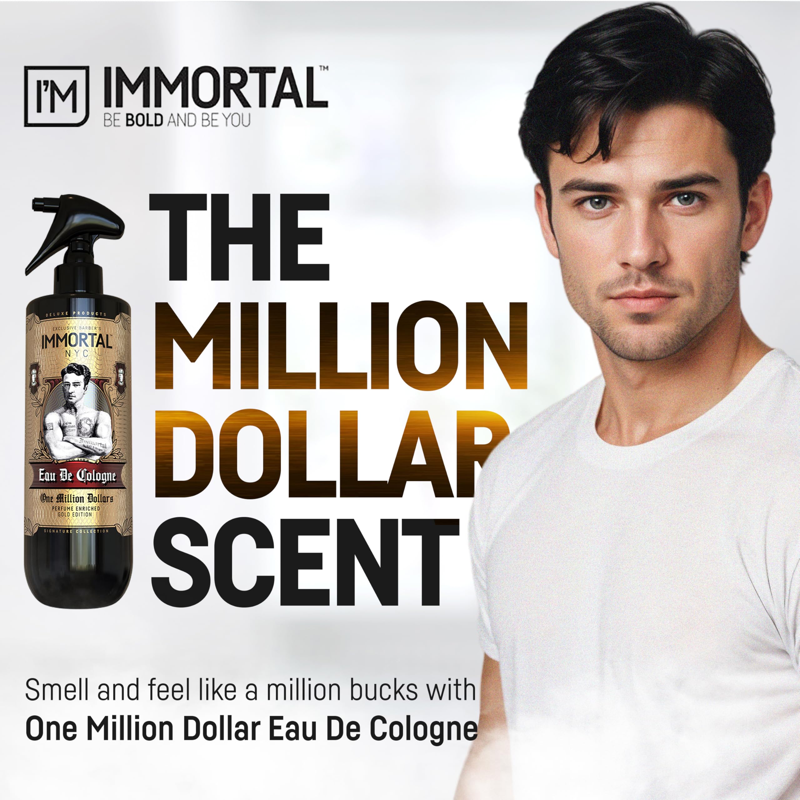 Colonia Dopo Barba Spray Eau De Cologne One Million Dollars 500ml Immortal