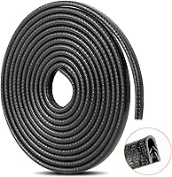 Vista 11 de Protección de borde de puerta de automóvil Colisal, protector de borde de goma universal en forma de U de 32 pies (10M), protector de borde